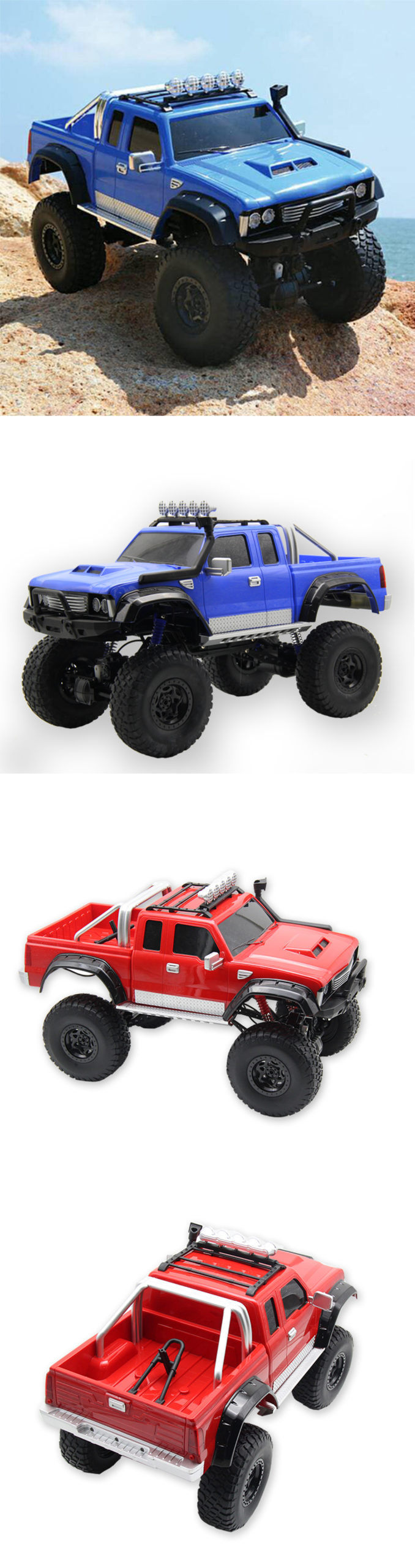 2.4G 4WD 1/8 Rechargable RC Climbing Pickup Truck - Climbing Truck - 1