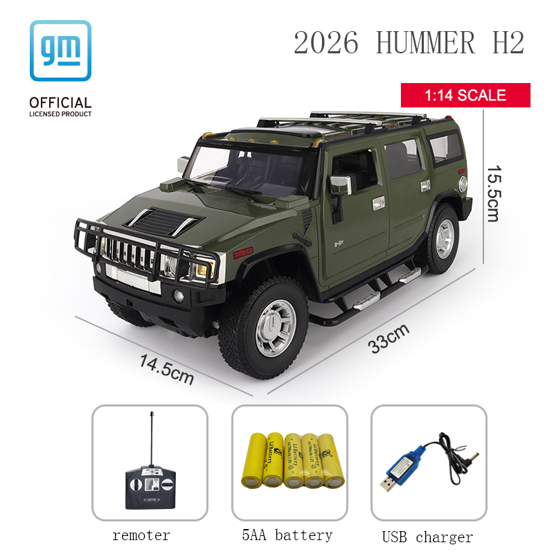 27MHZ 1:14 scale RC Licensed Car Hummer H2 2026 - License Car - 5