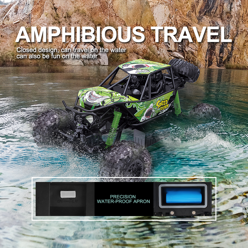 2.4G Big Size Amphibious RC Car Remote Control Climbing Truck YY2039 - Climbing Truck - 2